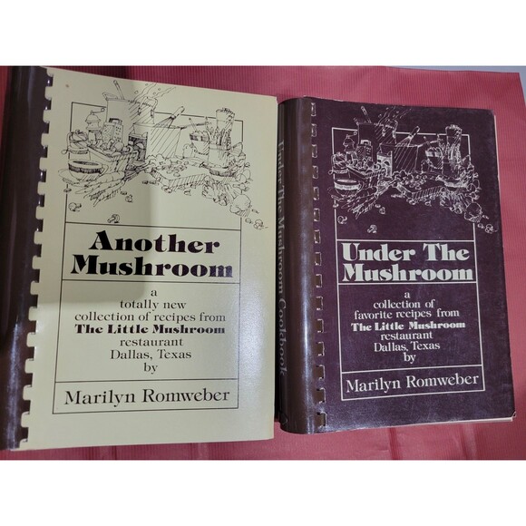 Under the Mushroom Marilyn Romweber 1982 Restaurant Dallas Texas Spiral cookbook - Picture 1 of 12